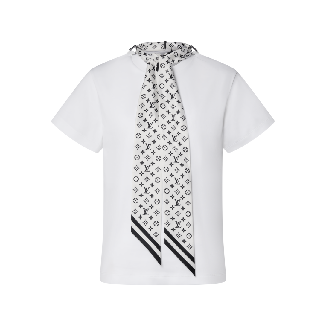 Signature Scarf Detail T-Shirt - Ready-to-Wear | LOUIS VUITTON